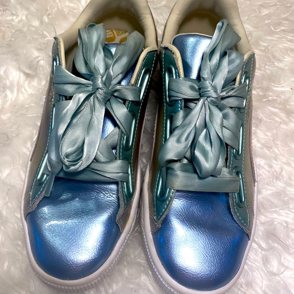 PUMA metallic sneakers with satin laces - Picture 2 of 8